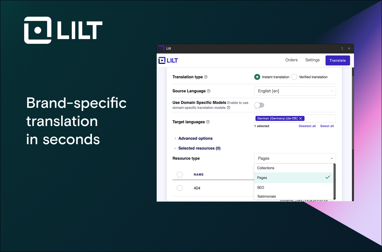 Brand-specific translation in seconds
