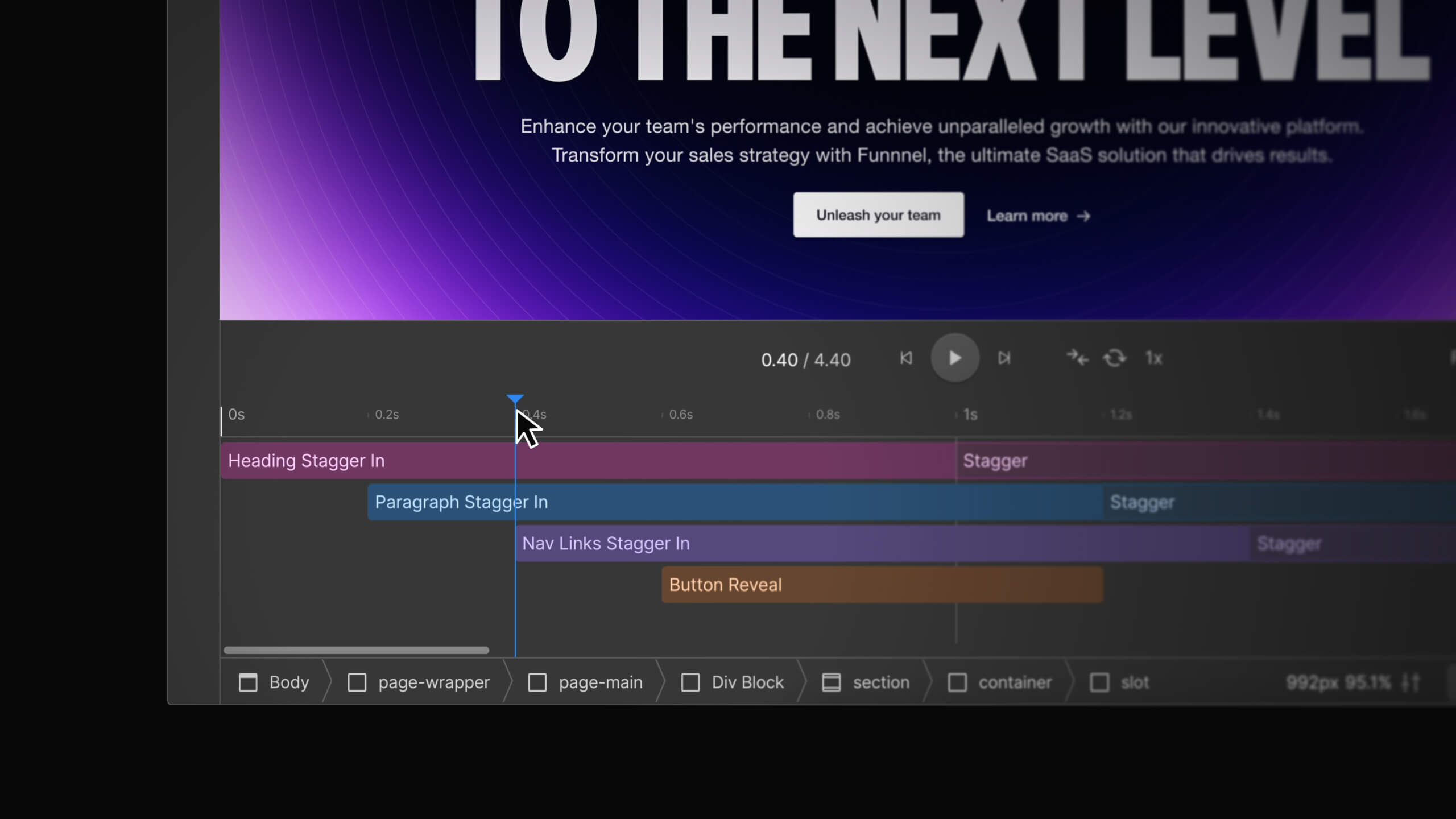 Introducing Webflow Interactions, powered by GSAP