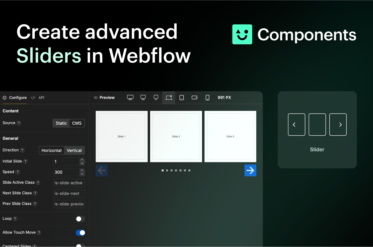 Finsweet Components Slider