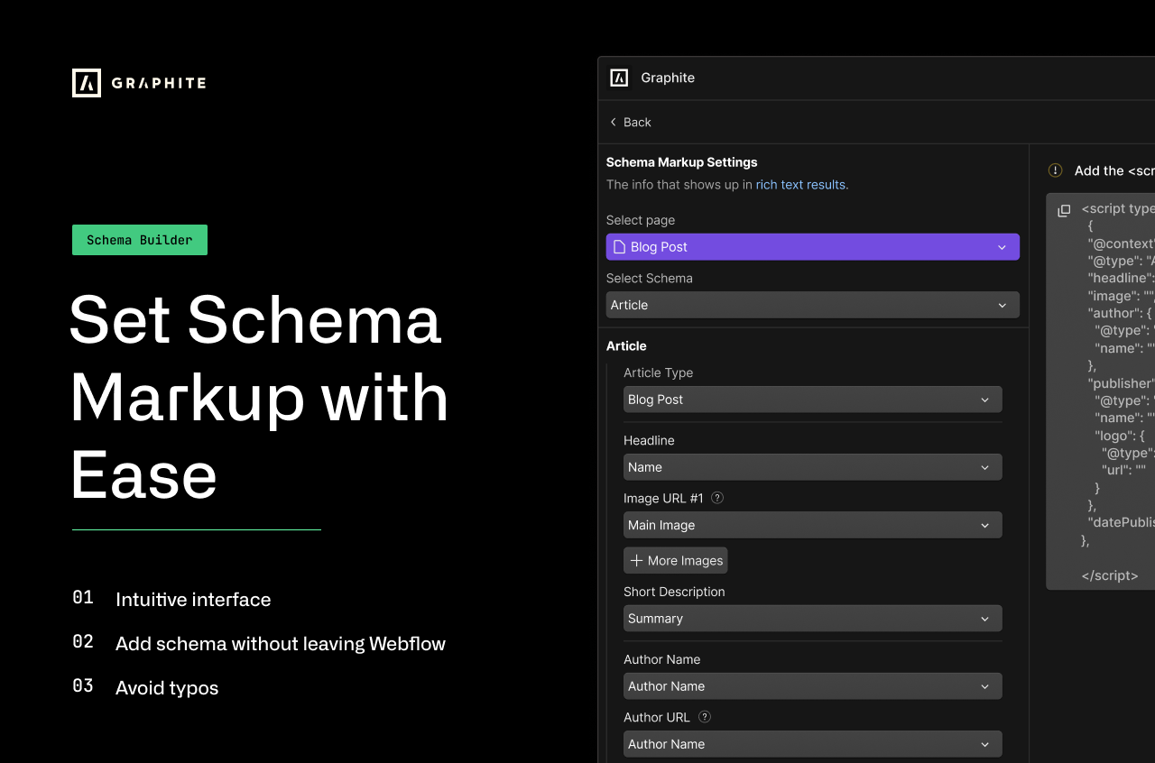 Set Schema Markup with ease